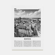 Rostock Travel B&W Poster
