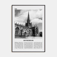 Rotherham Travel B&W Poster