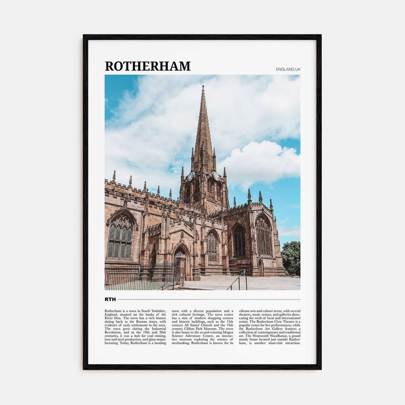 Rotherham Travel Color Poster