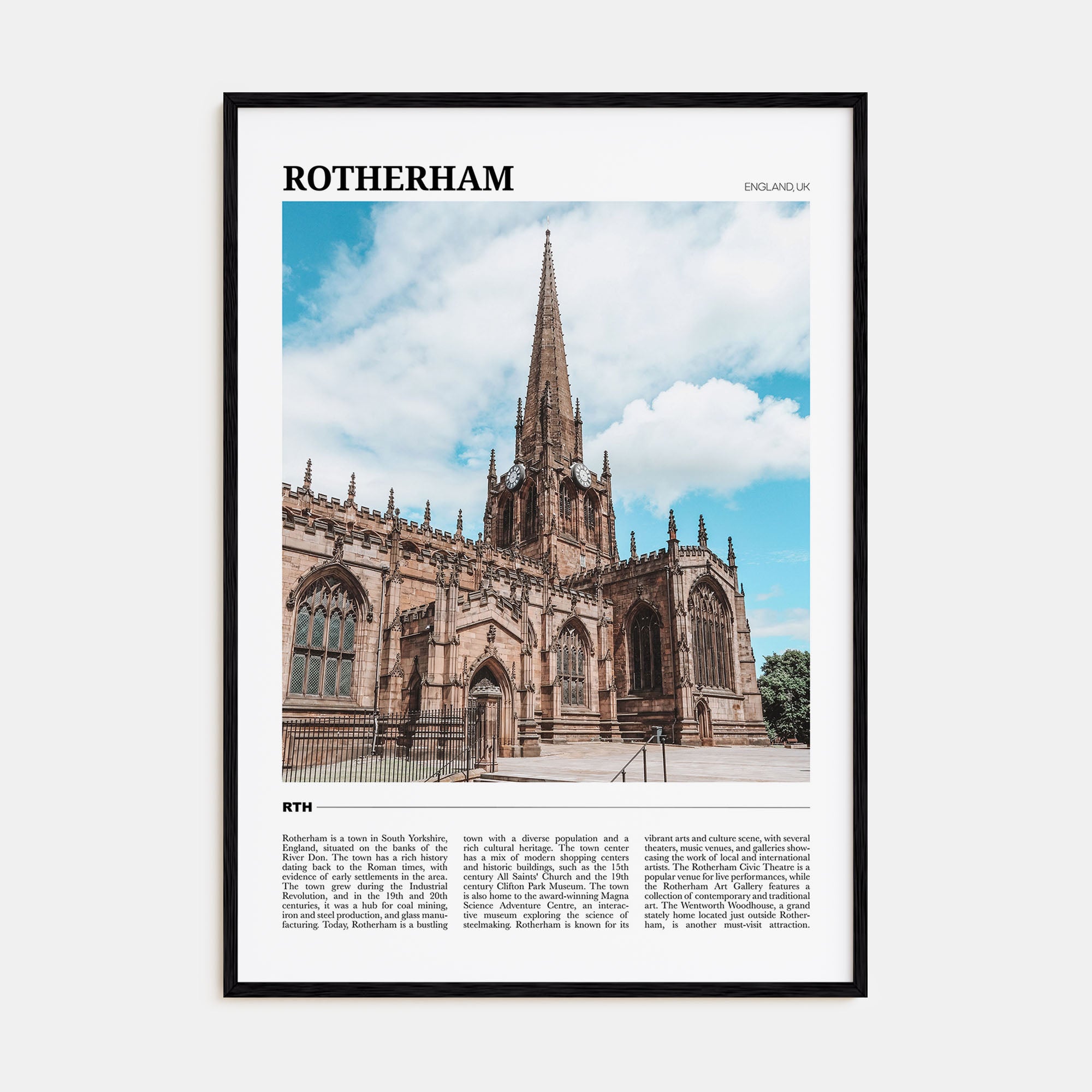 Rotherham Travel Color Poster