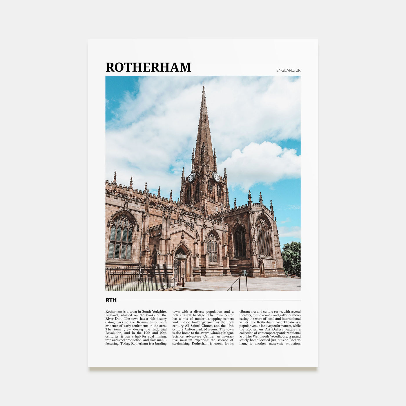 Rotherham Travel Color Poster
