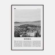 Rotorua Travel B&W Poster