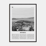Rotorua Travel B&W Poster