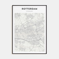 Rotterdam Map Portrait Poster