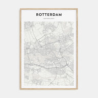 Rotterdam Map Portrait Poster