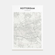 Rotterdam Map Portrait Poster