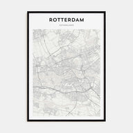 Rotterdam Map Portrait Poster