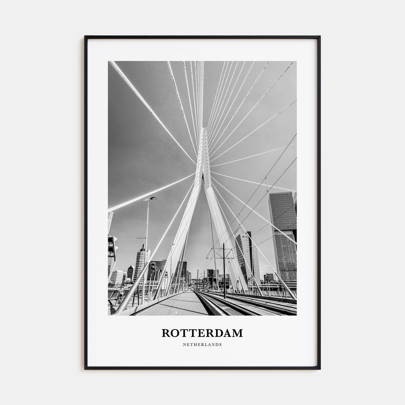 Rotterdam Portrait B&W No 1 Poster