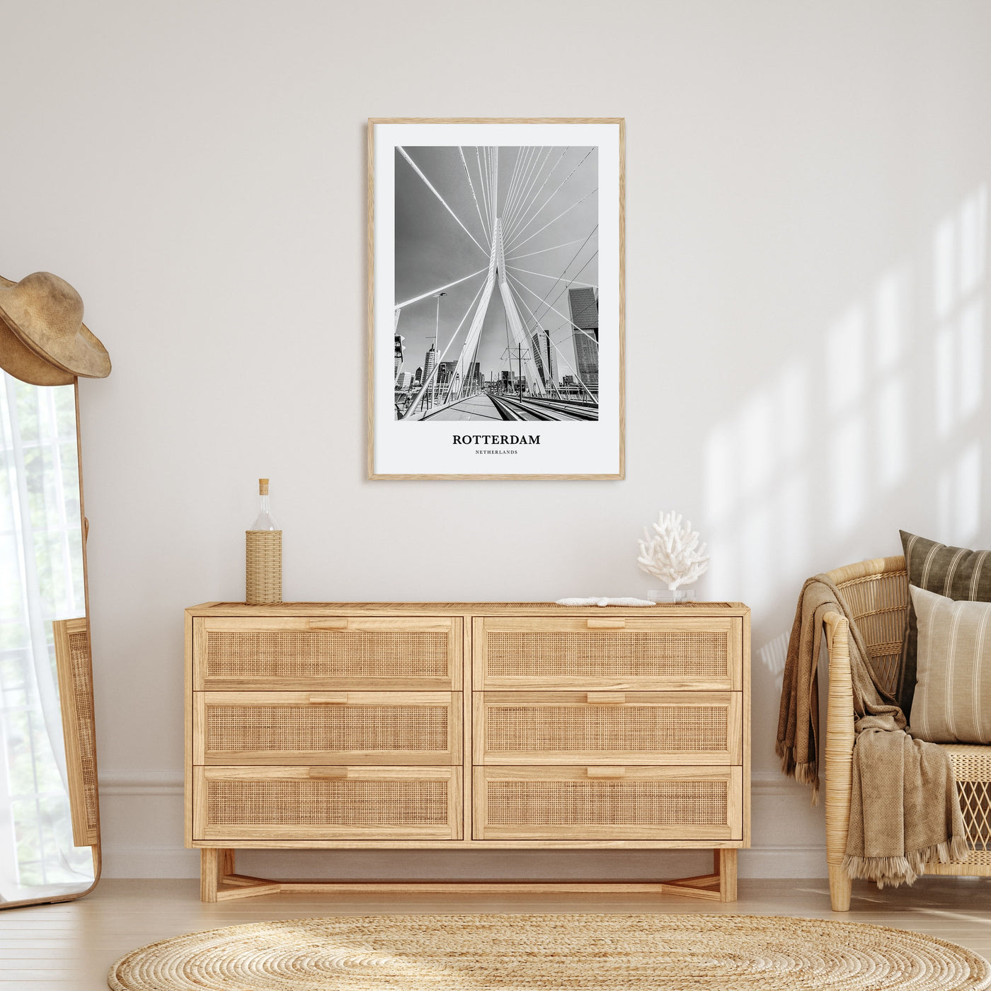 Rotterdam Portrait B&W No 1 Poster