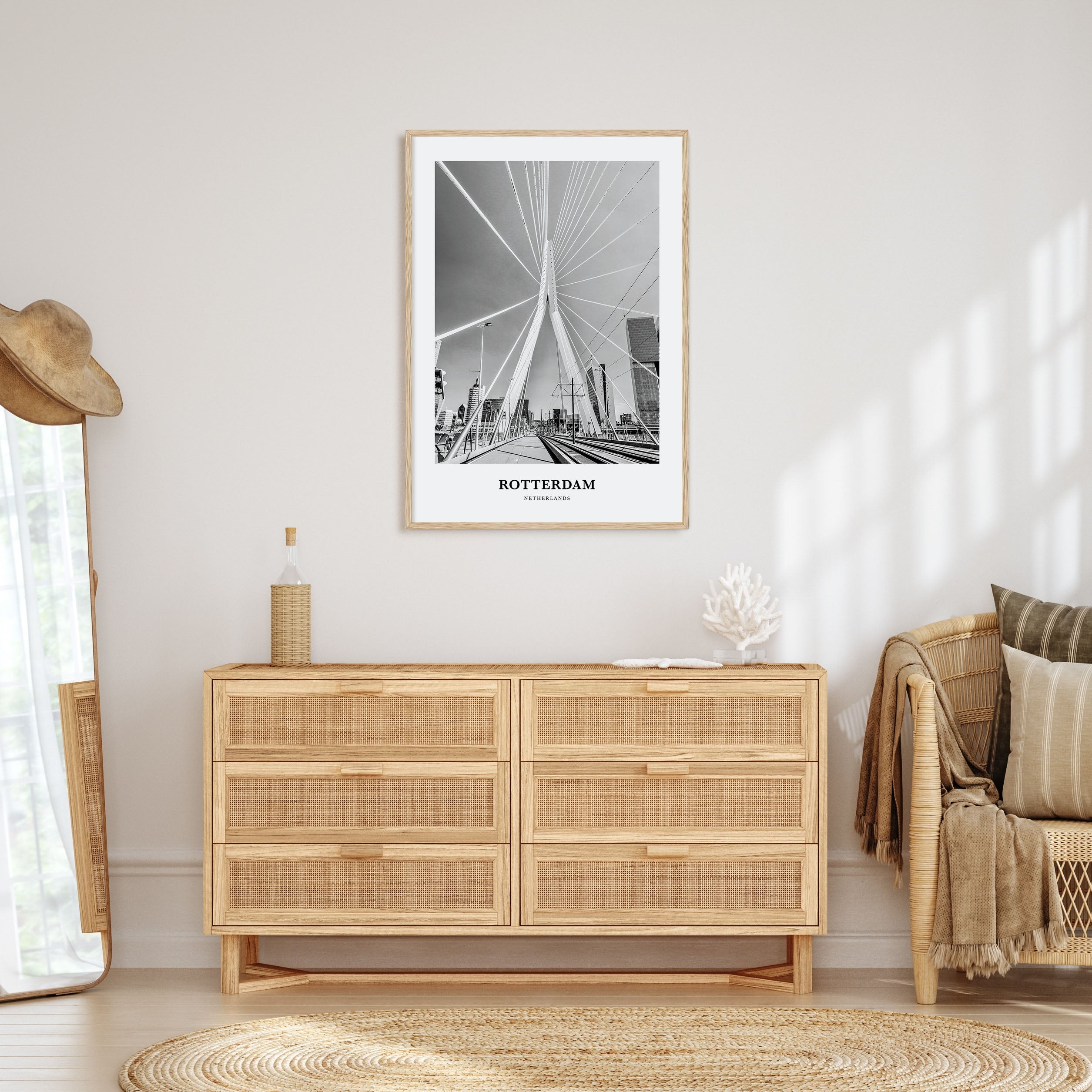 Rotterdam Portrait B&W No 1 Poster