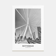 Rotterdam Portrait B&W No 1 Poster