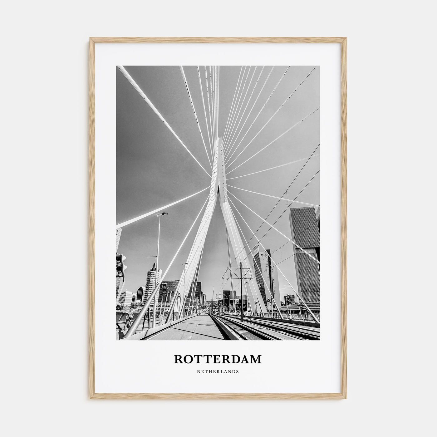 Rotterdam Portrait B&W No 1 Poster