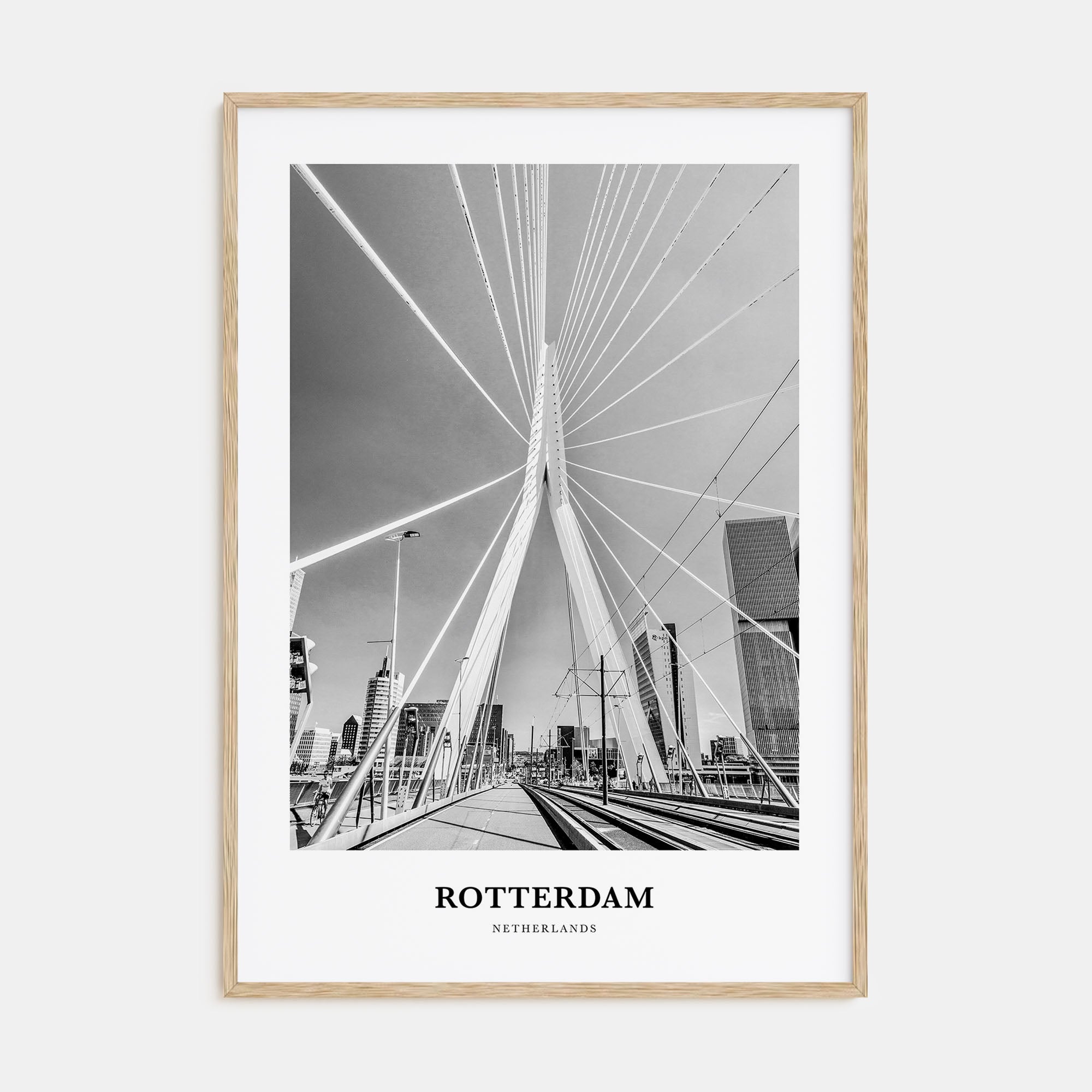 Rotterdam Portrait B&W No 1 Poster