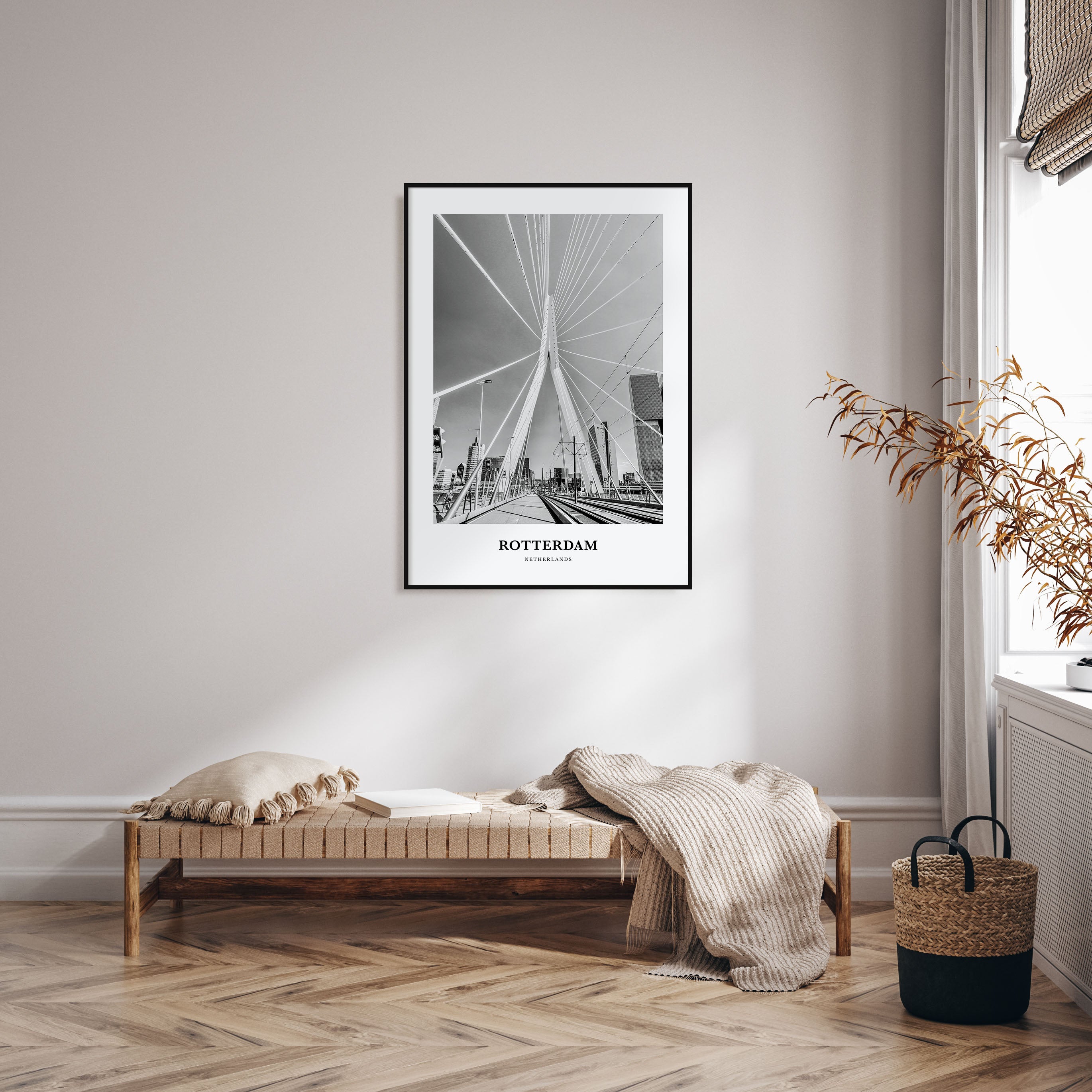 Rotterdam Portrait B&W No 1 Poster