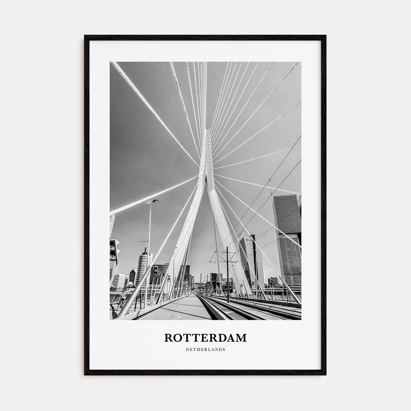 Rotterdam Portrait B&W No 1 Poster