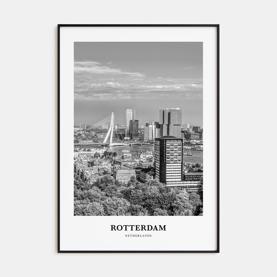 Rotterdam Portrait B&W No 2 Poster