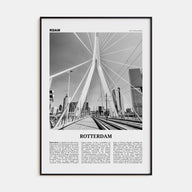Rotterdam Travel B&W No 1 Poster