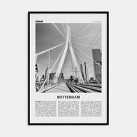 Rotterdam Travel B&W No 1 Poster