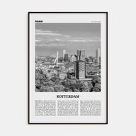 Rotterdam Travel B&W No 2 Poster
