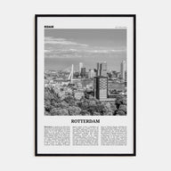 Rotterdam Travel B&W No 2 Poster