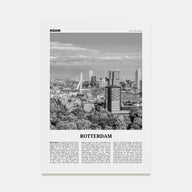 Rotterdam Travel B&W No 2 Poster