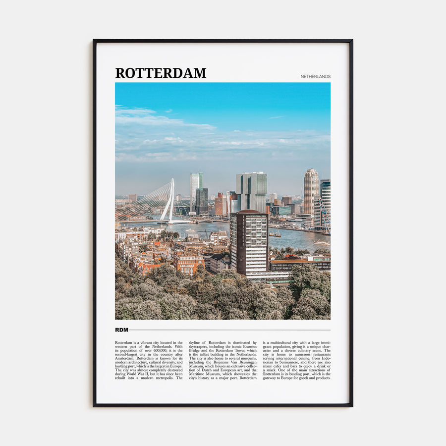 Rotterdam Travel Color Poster