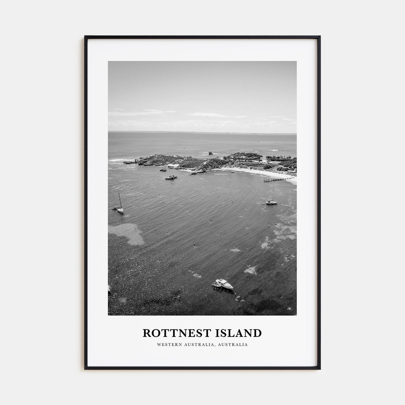 Rottnest Island Portrait B&W Poster