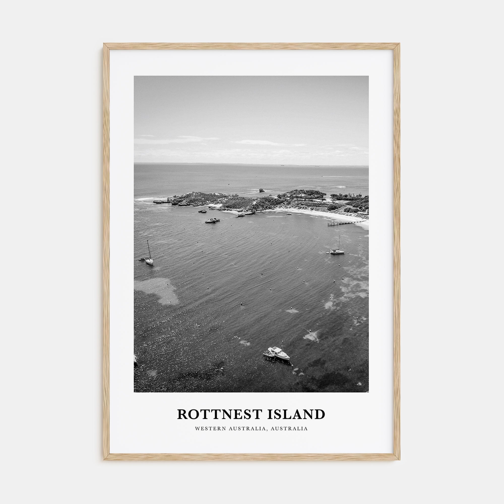 Rottnest Island Portrait B&W Poster