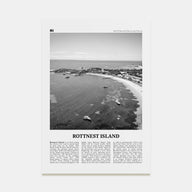 Rottnest Island Travel B&W Poster