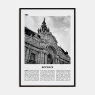 Roubaix Travel B&W Poster