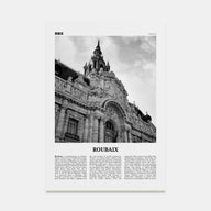 Roubaix Travel B&W Poster