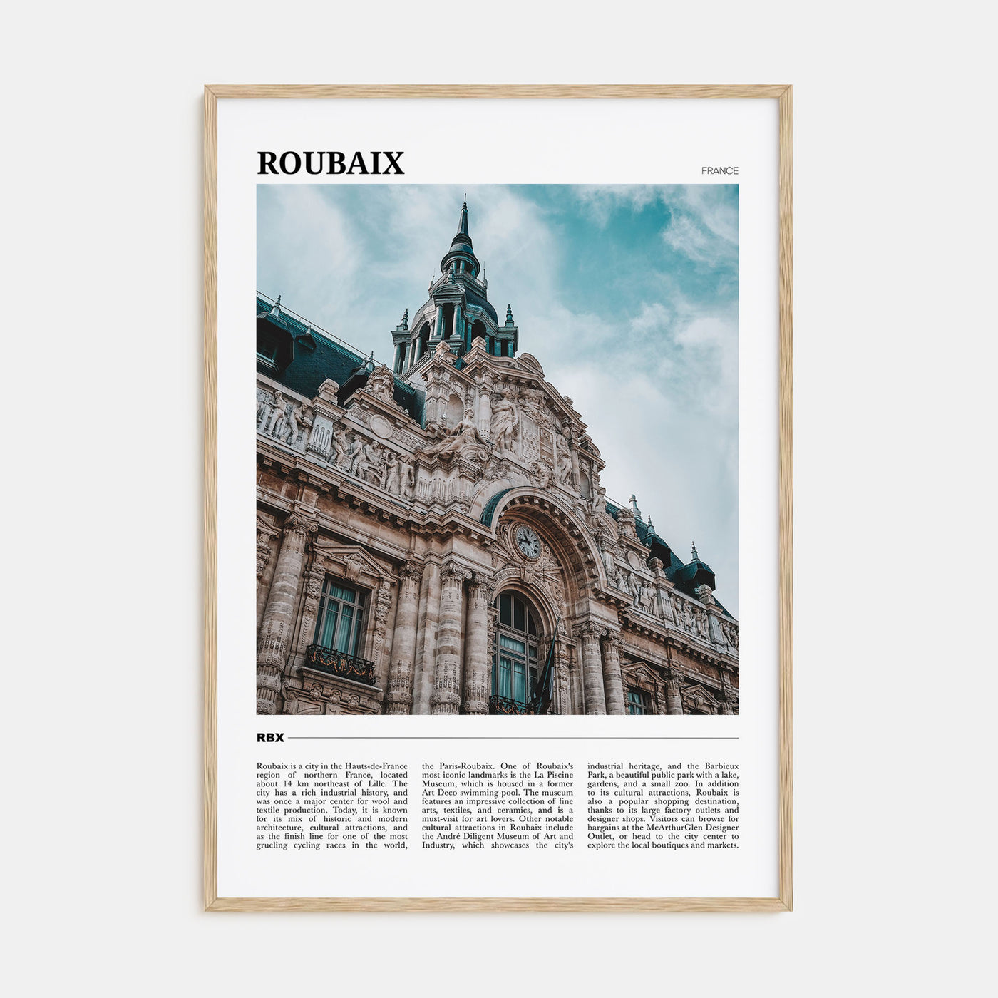 Roubaix Travel Color Poster