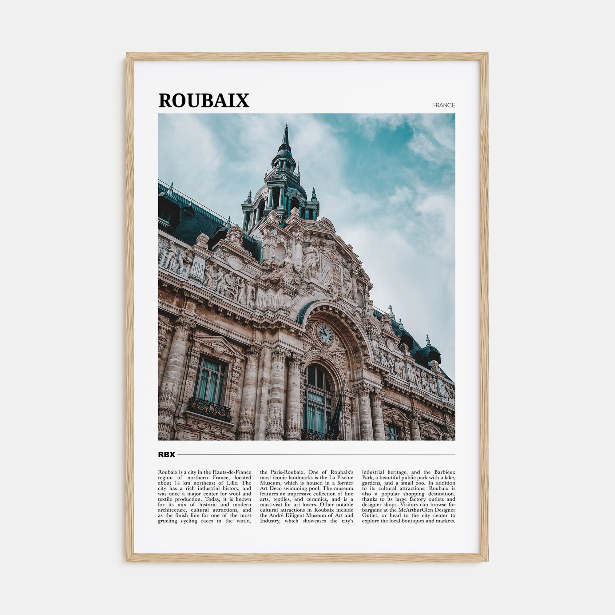 Roubaix Travel Color Poster