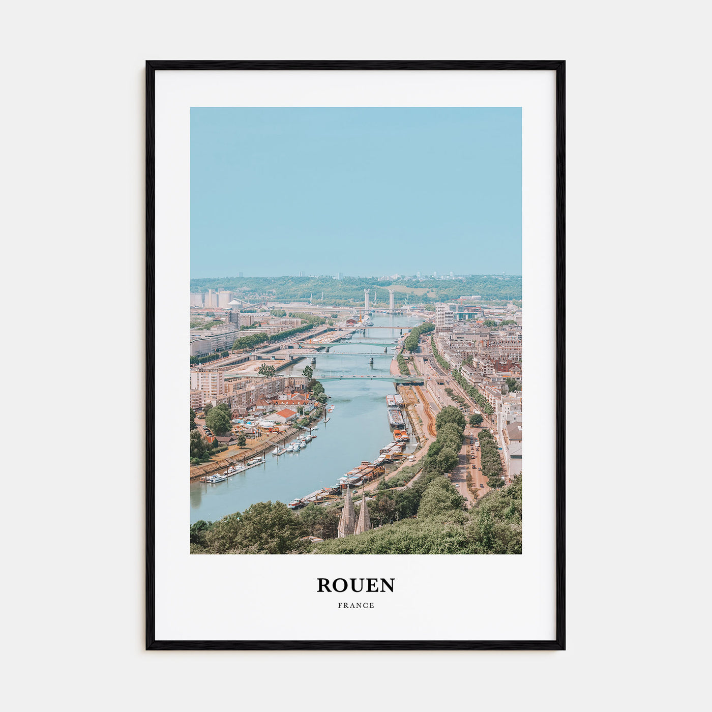 Rouen Portrait Color Poster