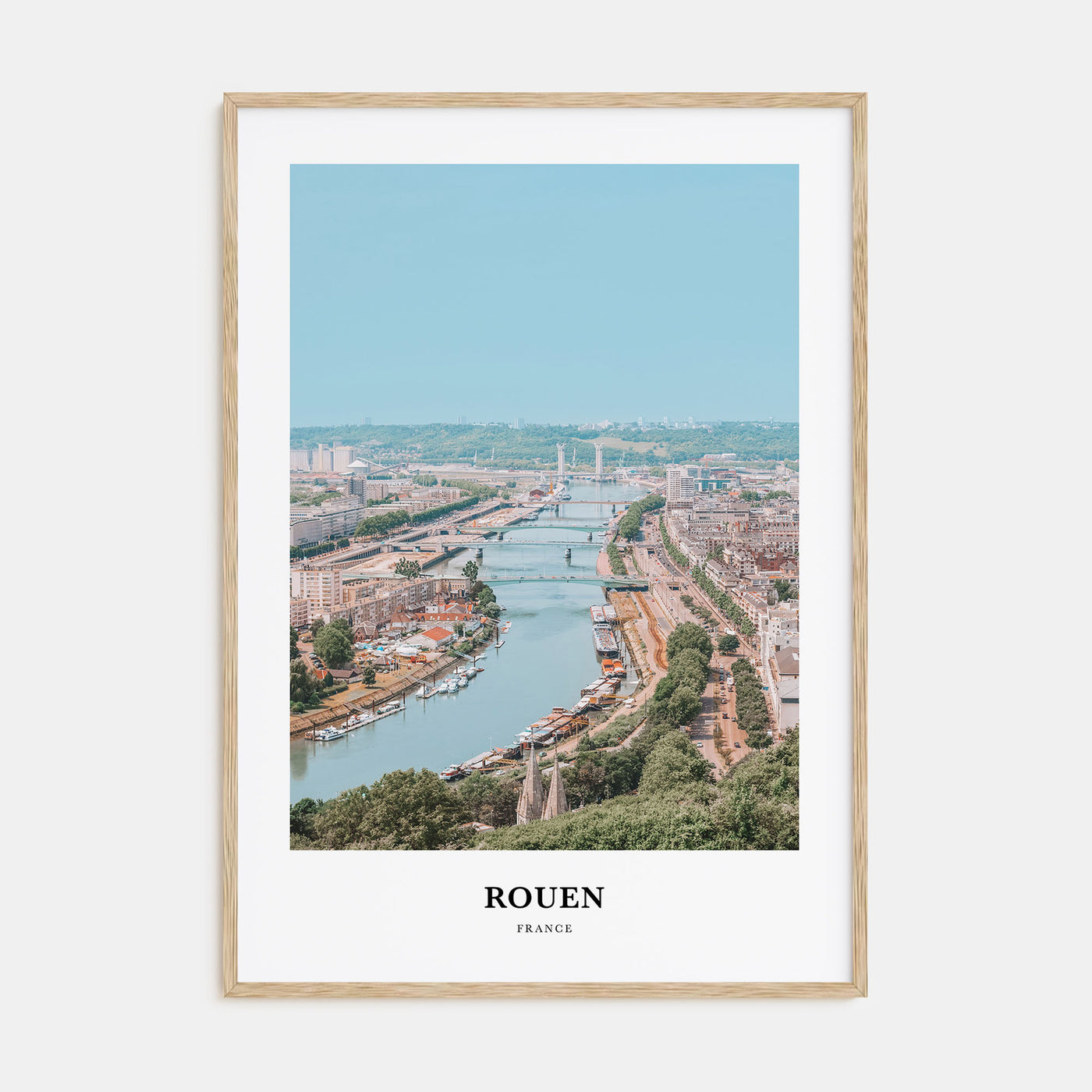 Rouen Portrait Color Poster