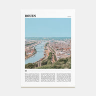 Rouen Travel Color Poster