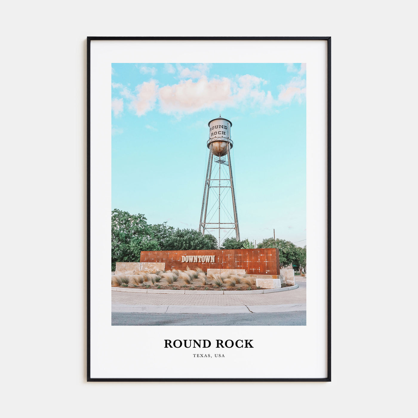 Round Rock Portrait Color Poster
