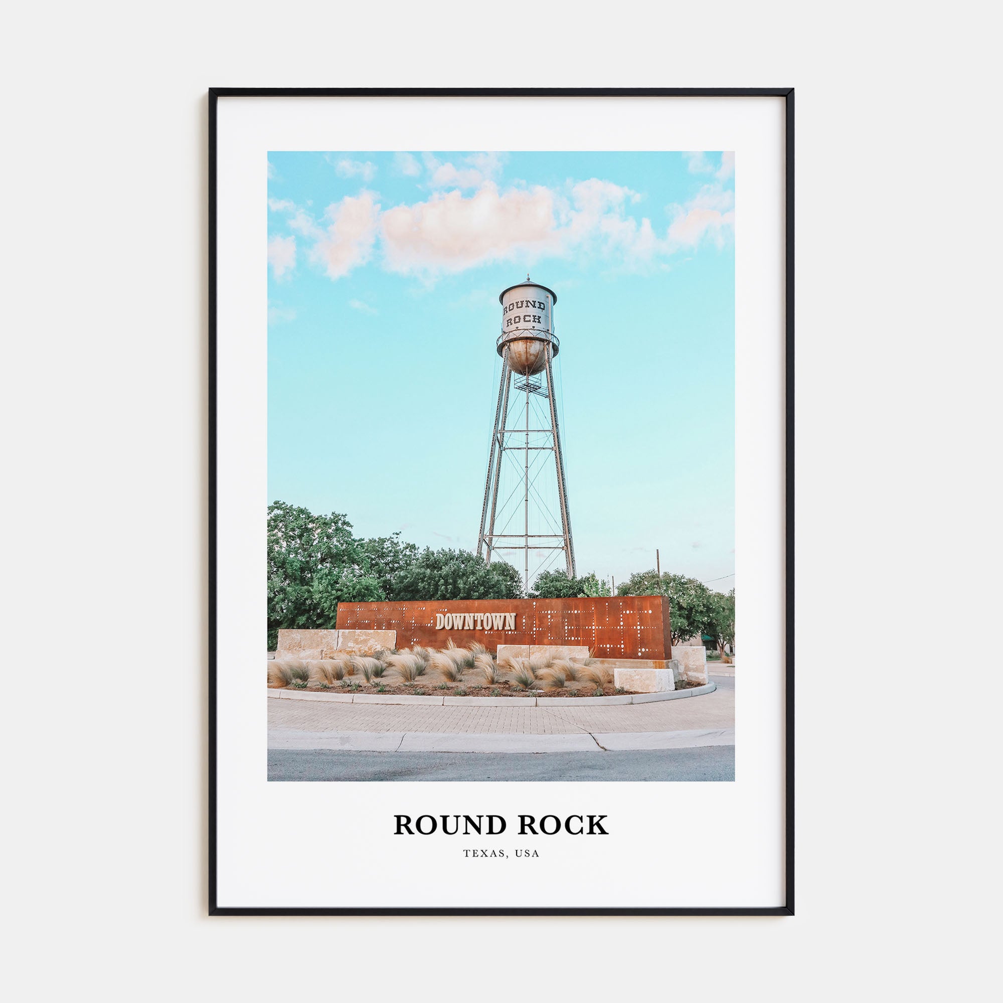 Round Rock Portrait Color Poster