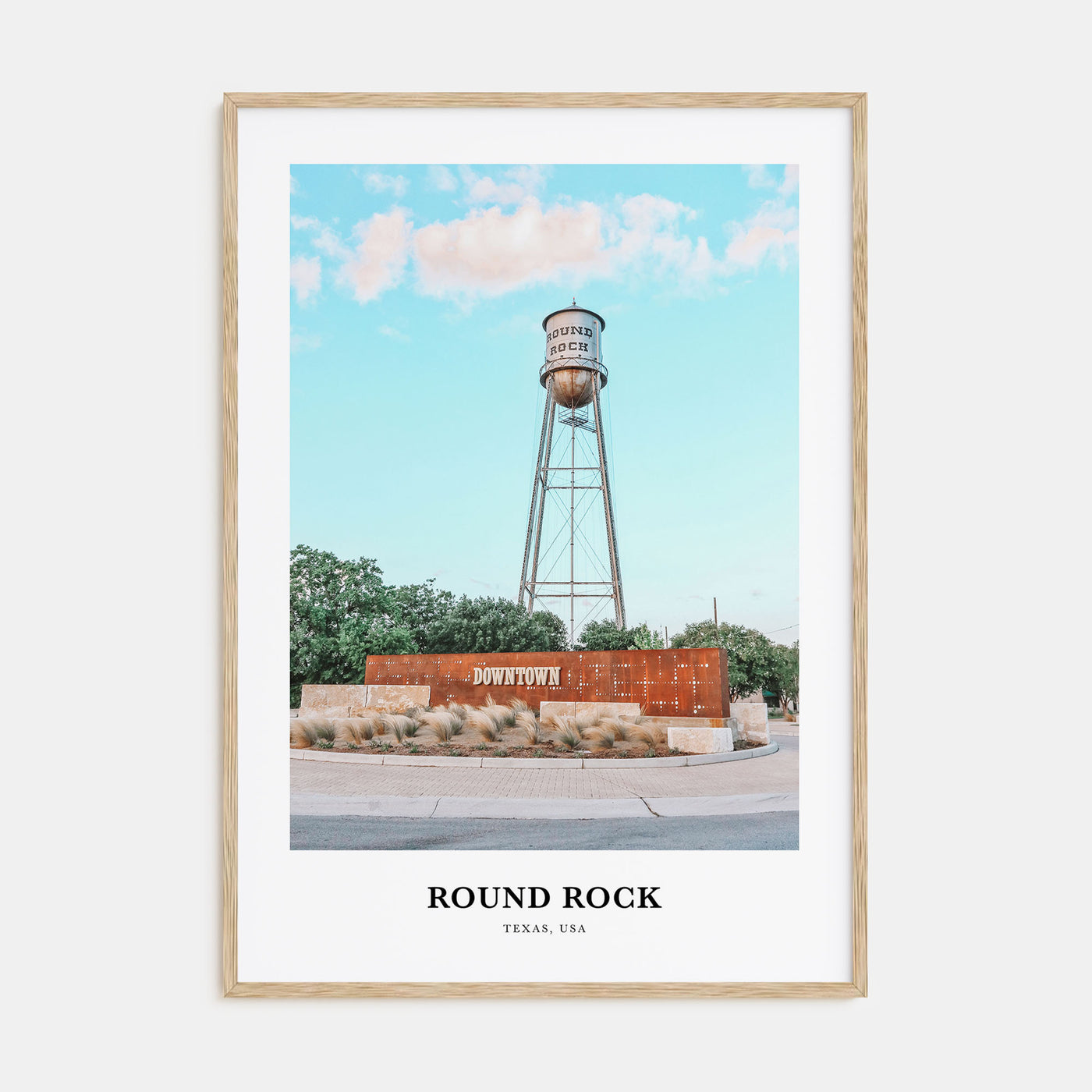 Round Rock Portrait Color Poster