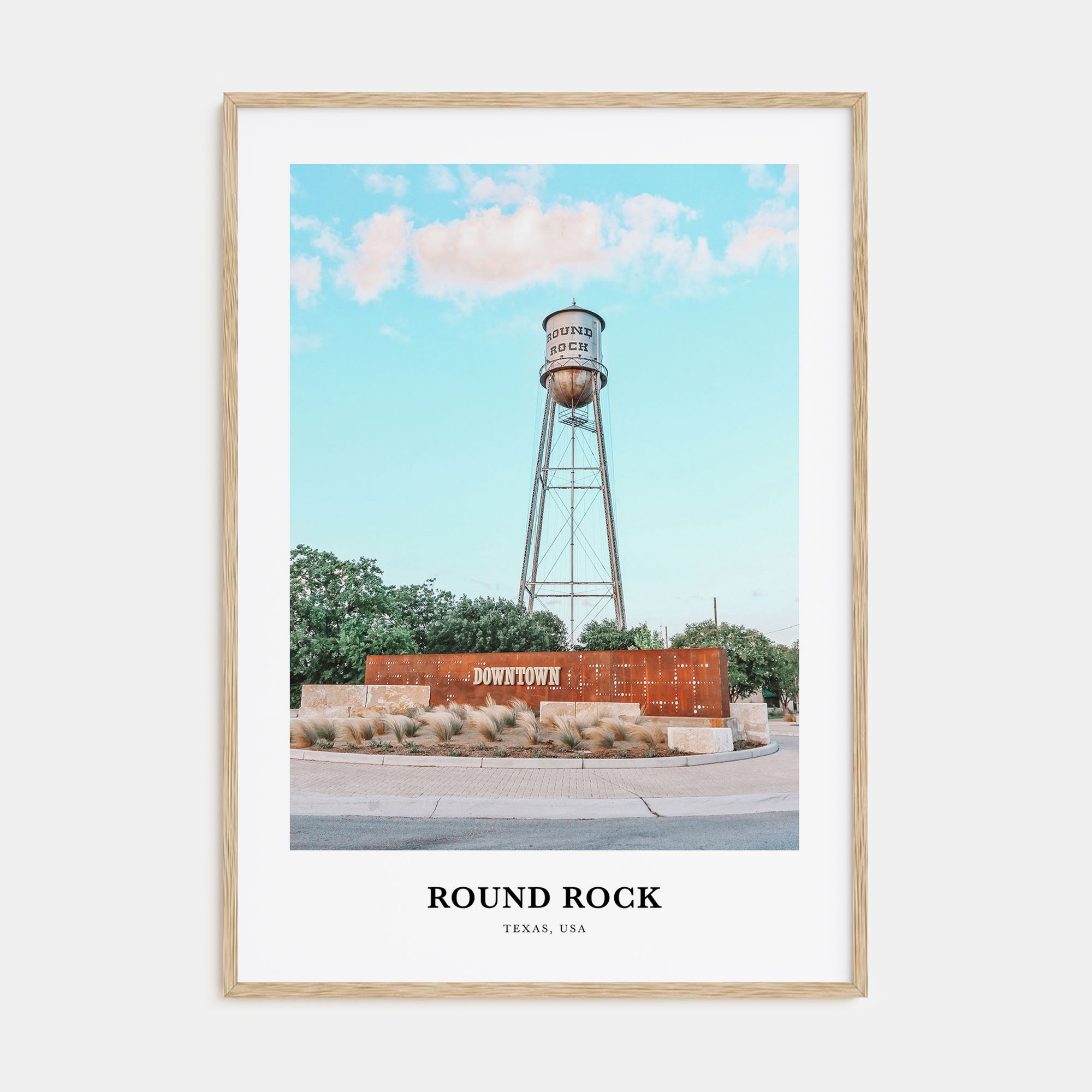 Round Rock Portrait Color Poster