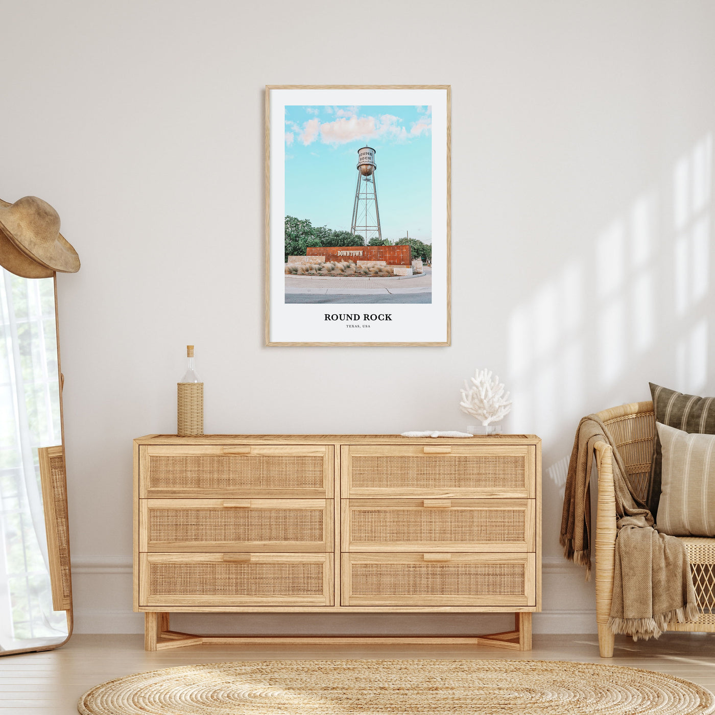 Round Rock Portrait Color Poster