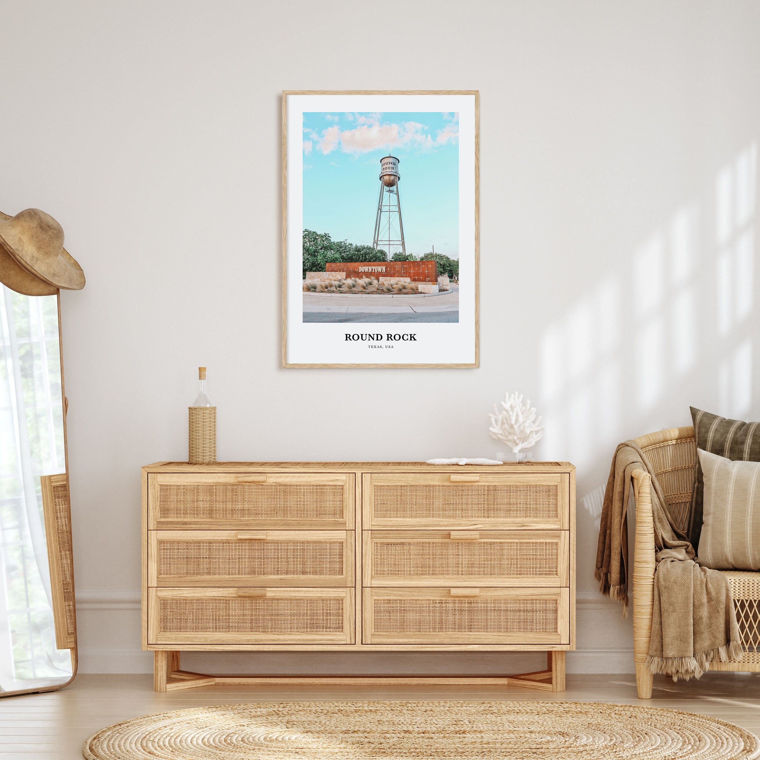 Round Rock Portrait Color Poster