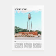 Round Rock Travel Color Poster