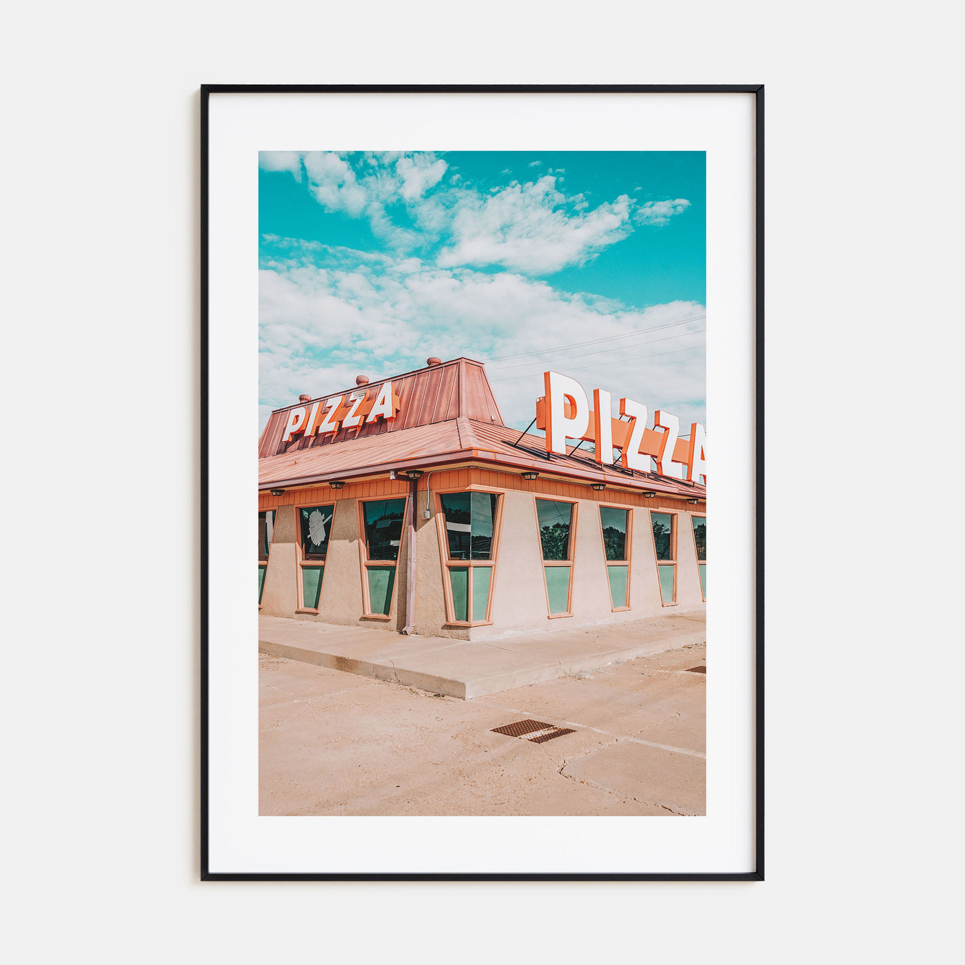 Route 66 Pizza Photo Color Poster