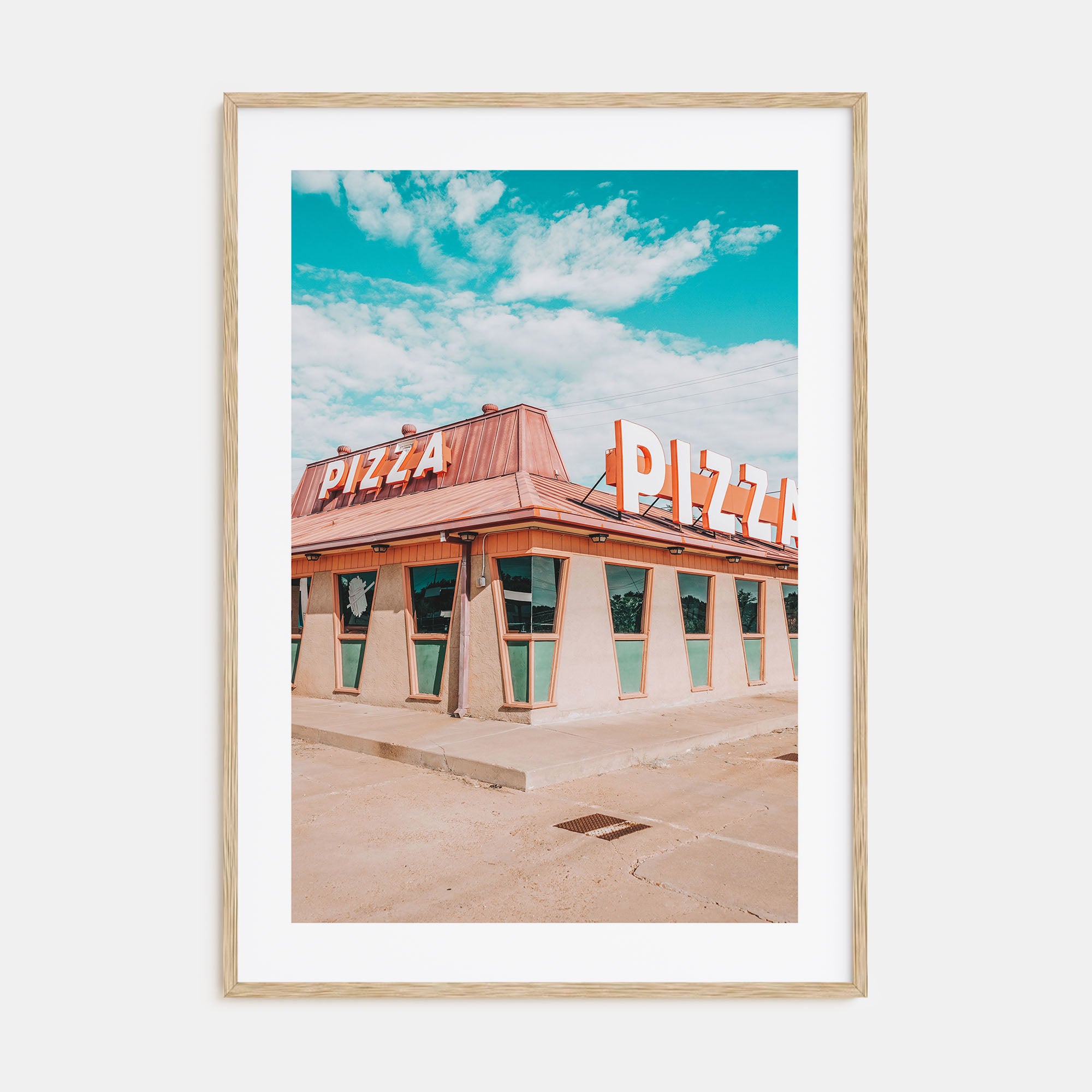 Route 66 Pizza Photo Color Poster