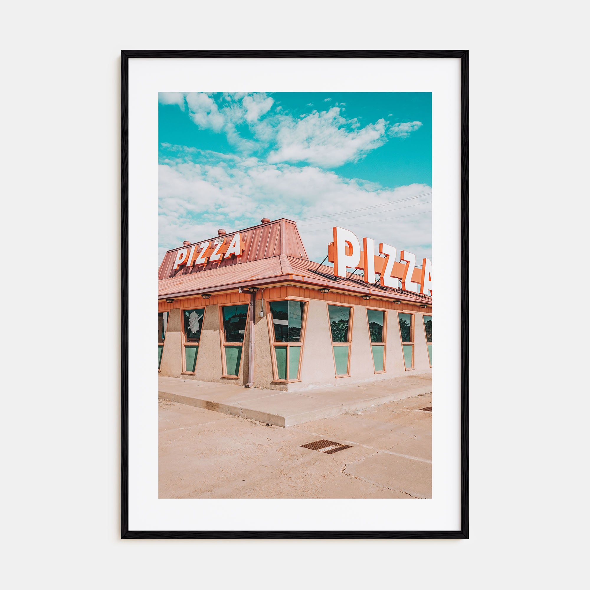 Route 66 Pizza Photo Color Poster