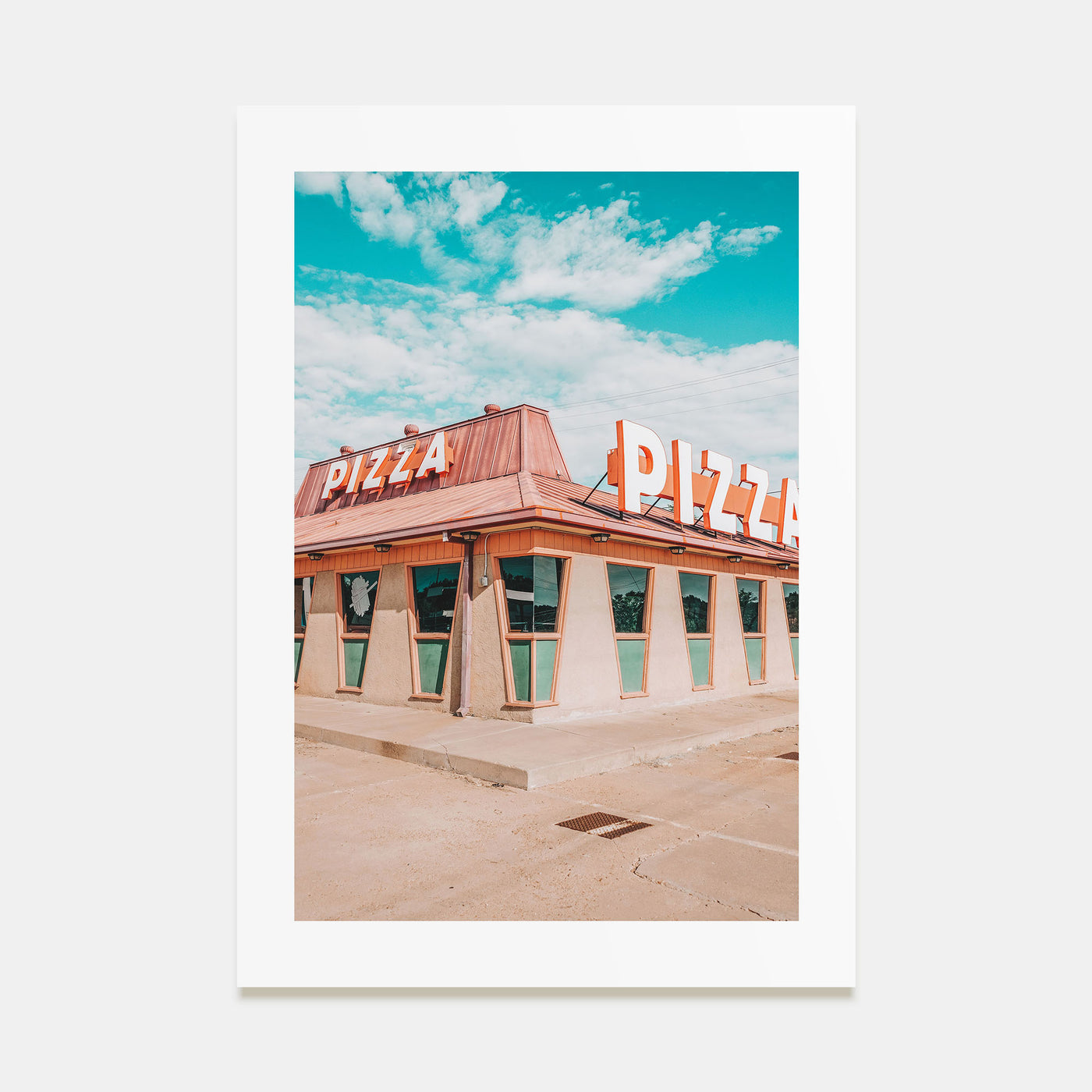 Route 66 Pizza Photo Color Poster