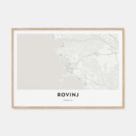 Rovinj Map Landscape Poster