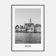 Rovinj Portrait B&W Poster