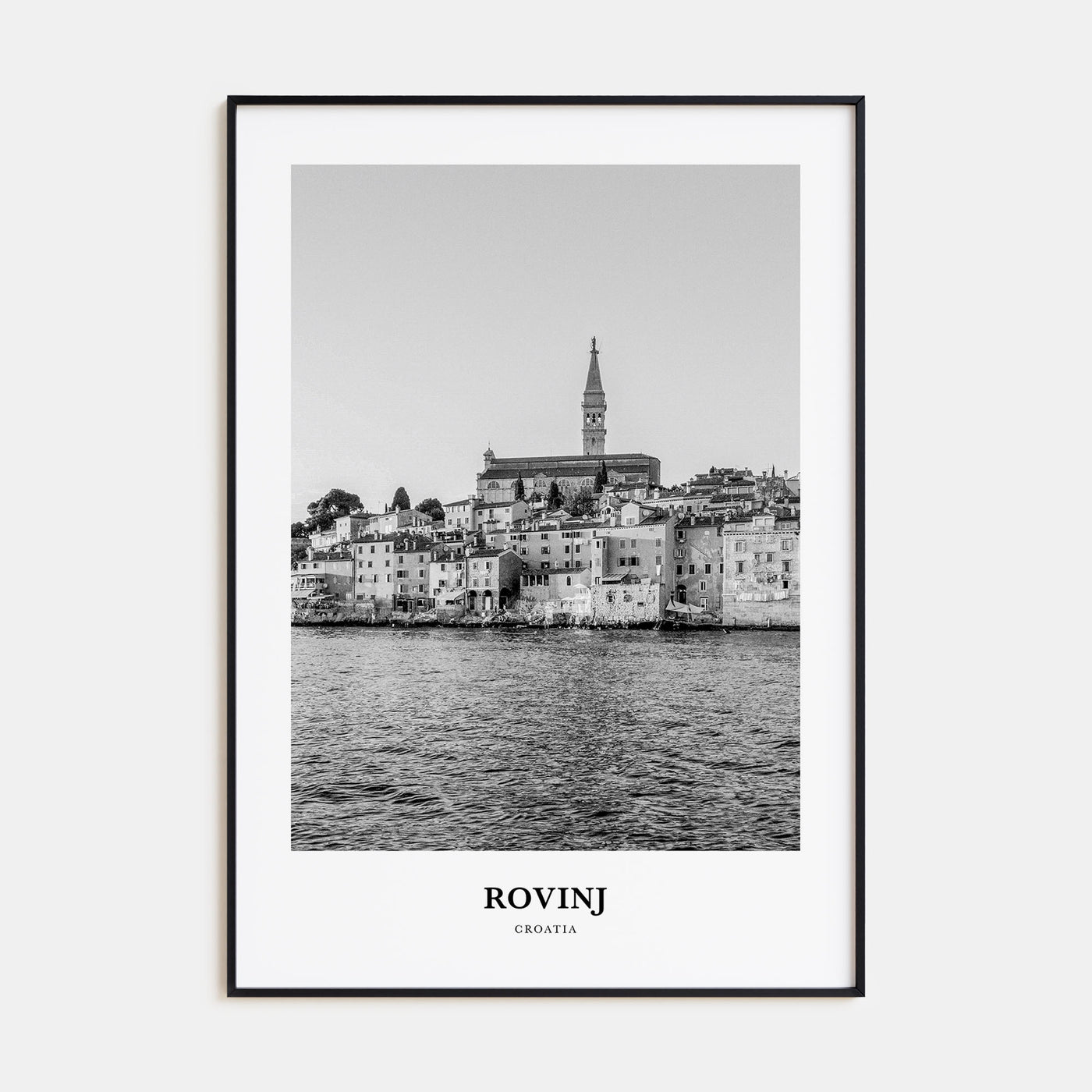 Rovinj Portrait B&W Poster